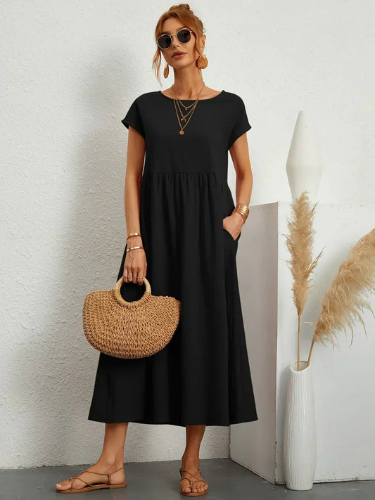 Cintia | Pocket Midi Summer Dress