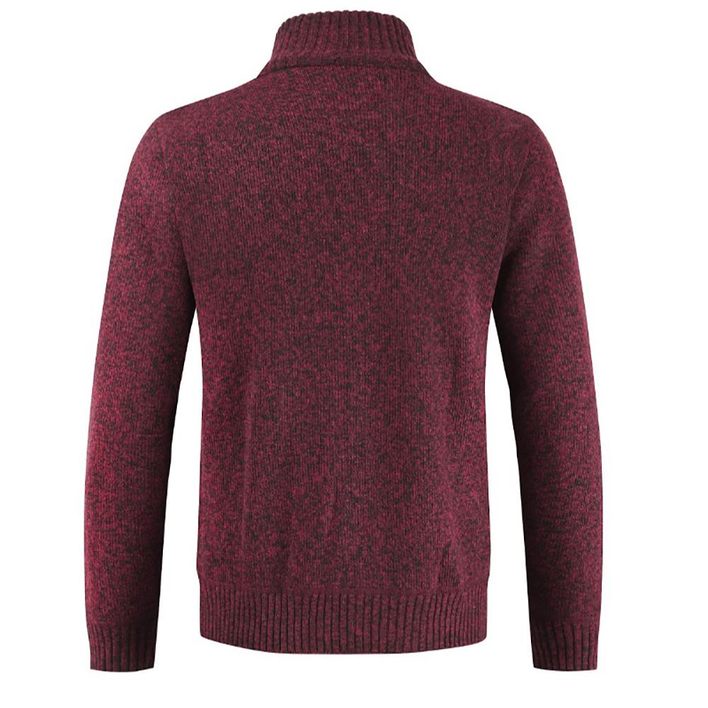 Celeste | Zip-Up Jumper with Stand Collar and Plaid Lining