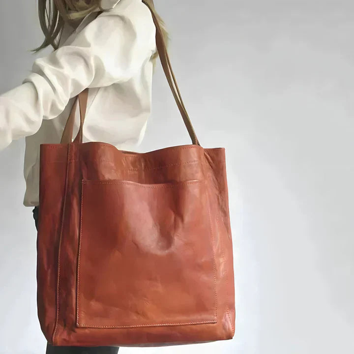 Brigitta | Tote Bag with Long Handles and Pocket
