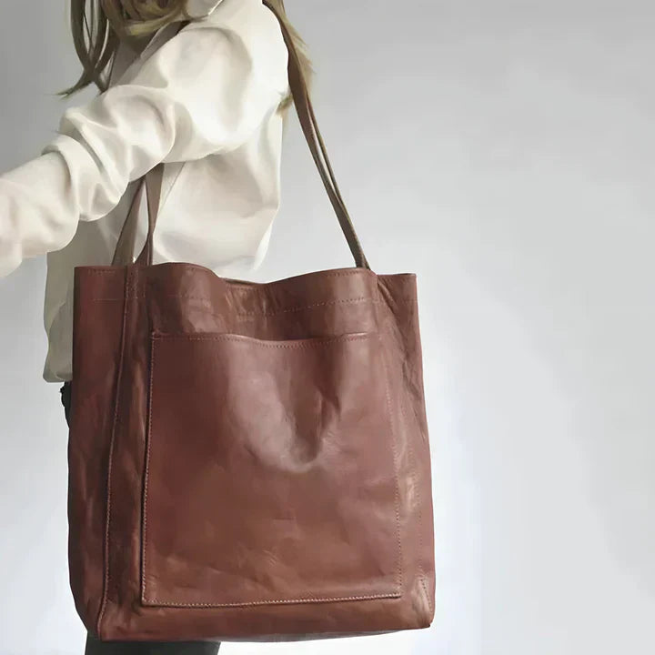 Brigitta | Tote Bag with Long Handles and Pocket