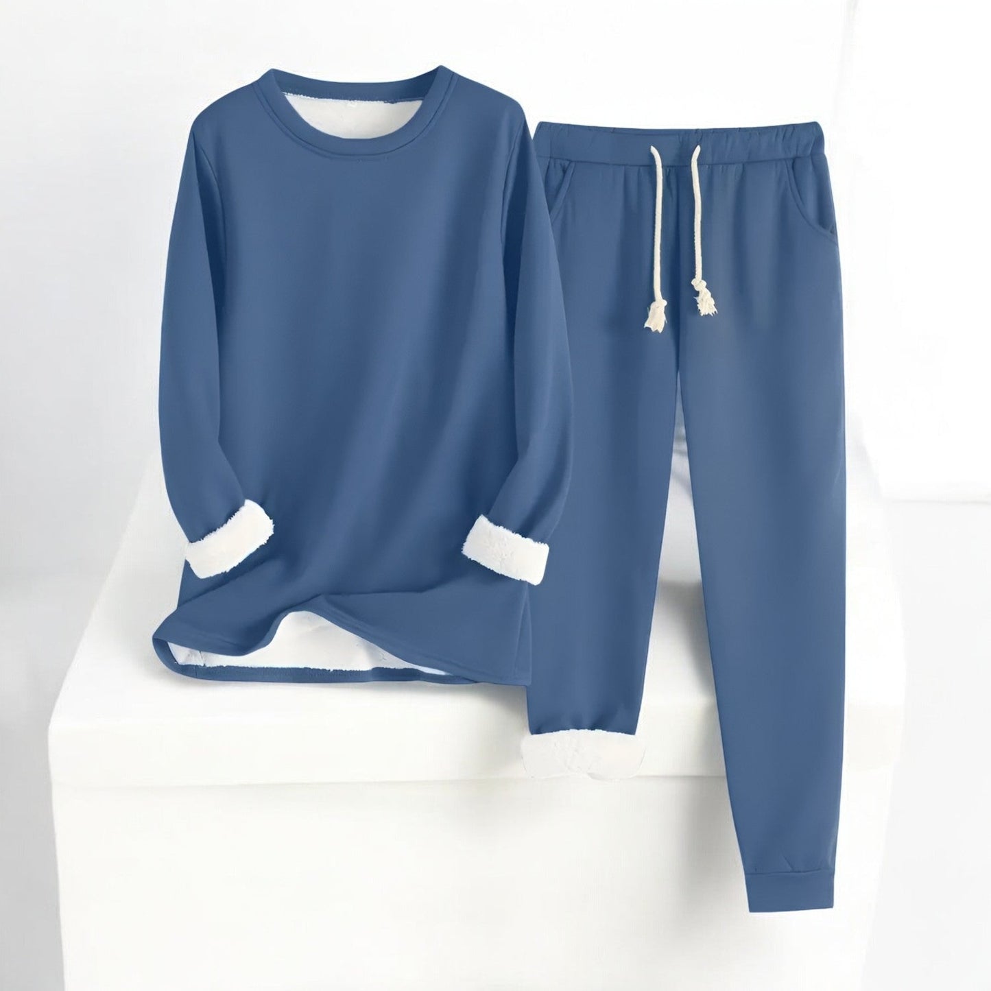 Crystina | Fleece Lined Sweatshirt and Jogger Set