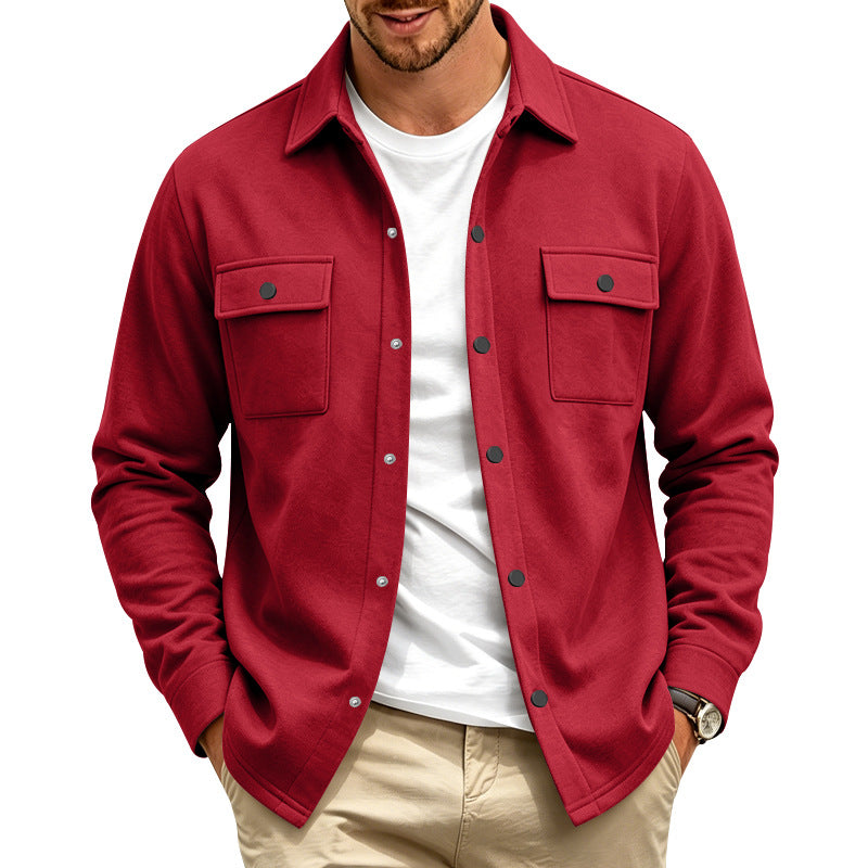 Trottier | Shirt Jacket with Snap Front Pockets