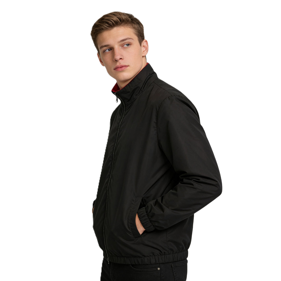 Donald | Jacket Zip Front with Red Collar
