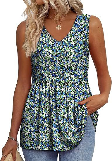 Katheryn | Sleeveless V-Neck Textured Peplum Top