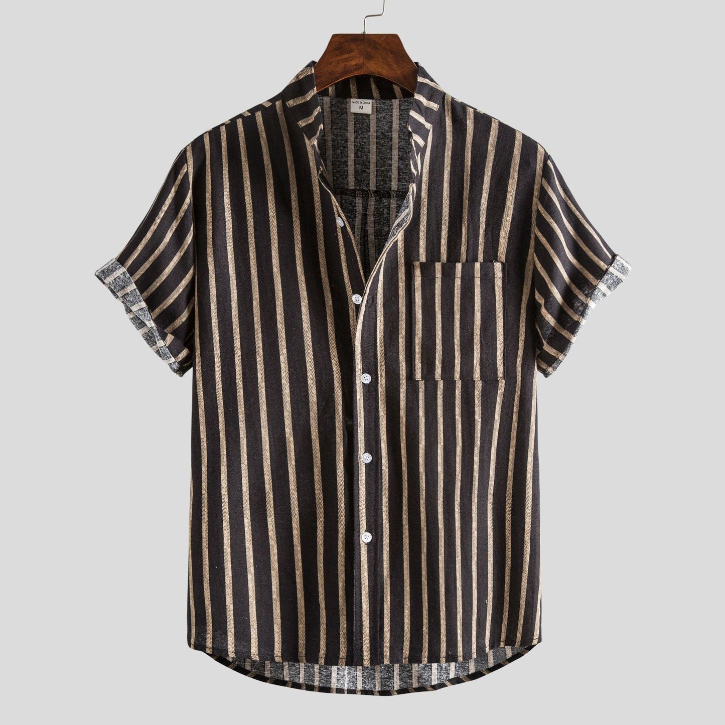 Lachlan | Short Sleeve Printed Button Front Shirt
