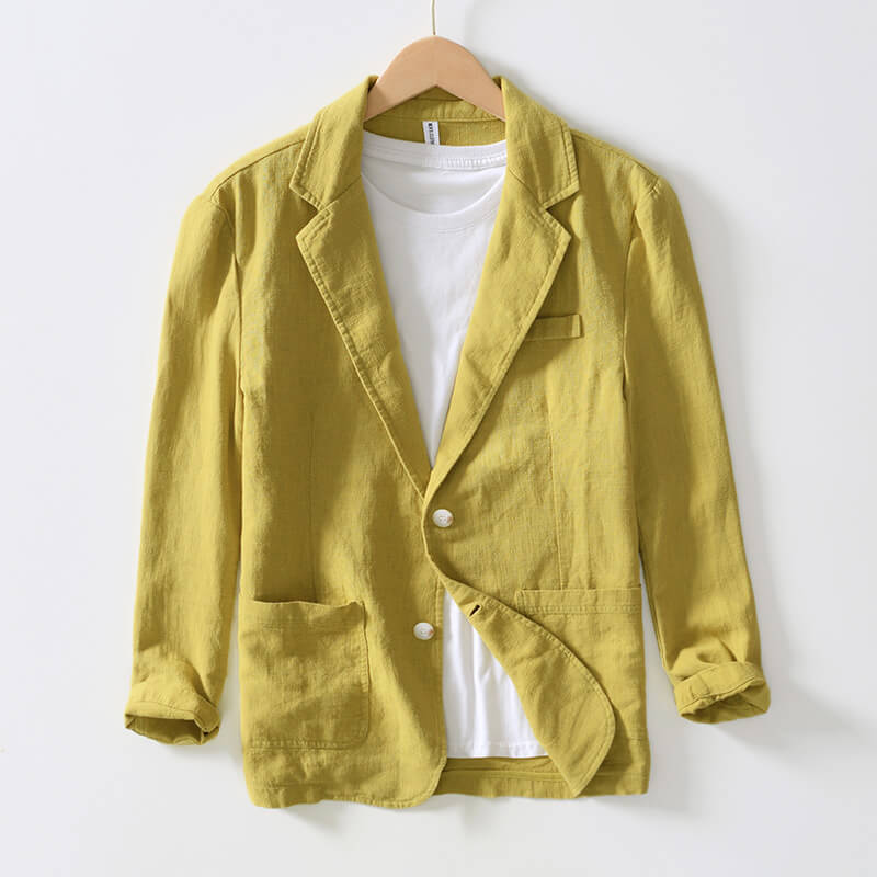 Federico  | Linen Blazer Pocket Jacket