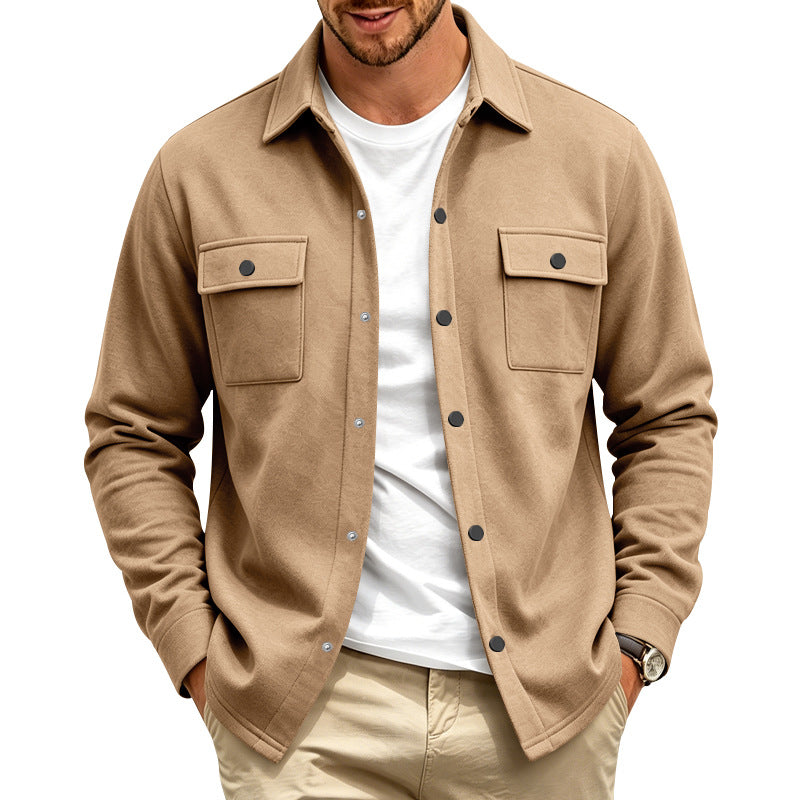 Trottier | Shirt Jacket with Snap Front Pockets