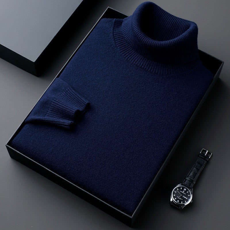 Jelmer | Turtleneck Long Sleeve Knitted Sweater