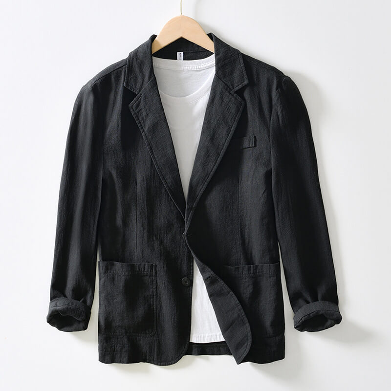 Federico  | Linen Blazer Pocket Jacket