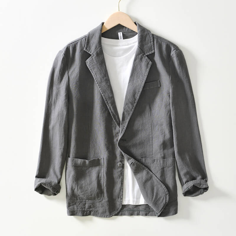 Federico  | Linen Blazer Pocket Jacket