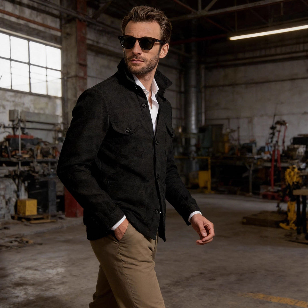 Jenkins | Jacket with Button Front and Chest Pockets