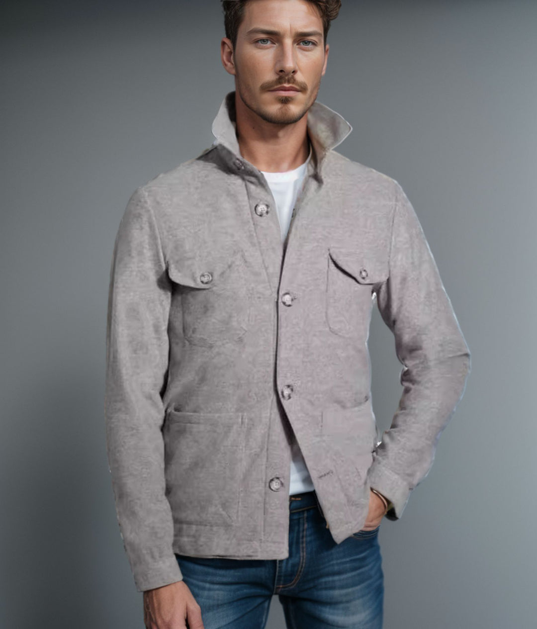 Jenkins | Jacket with Button Front and Chest Pockets