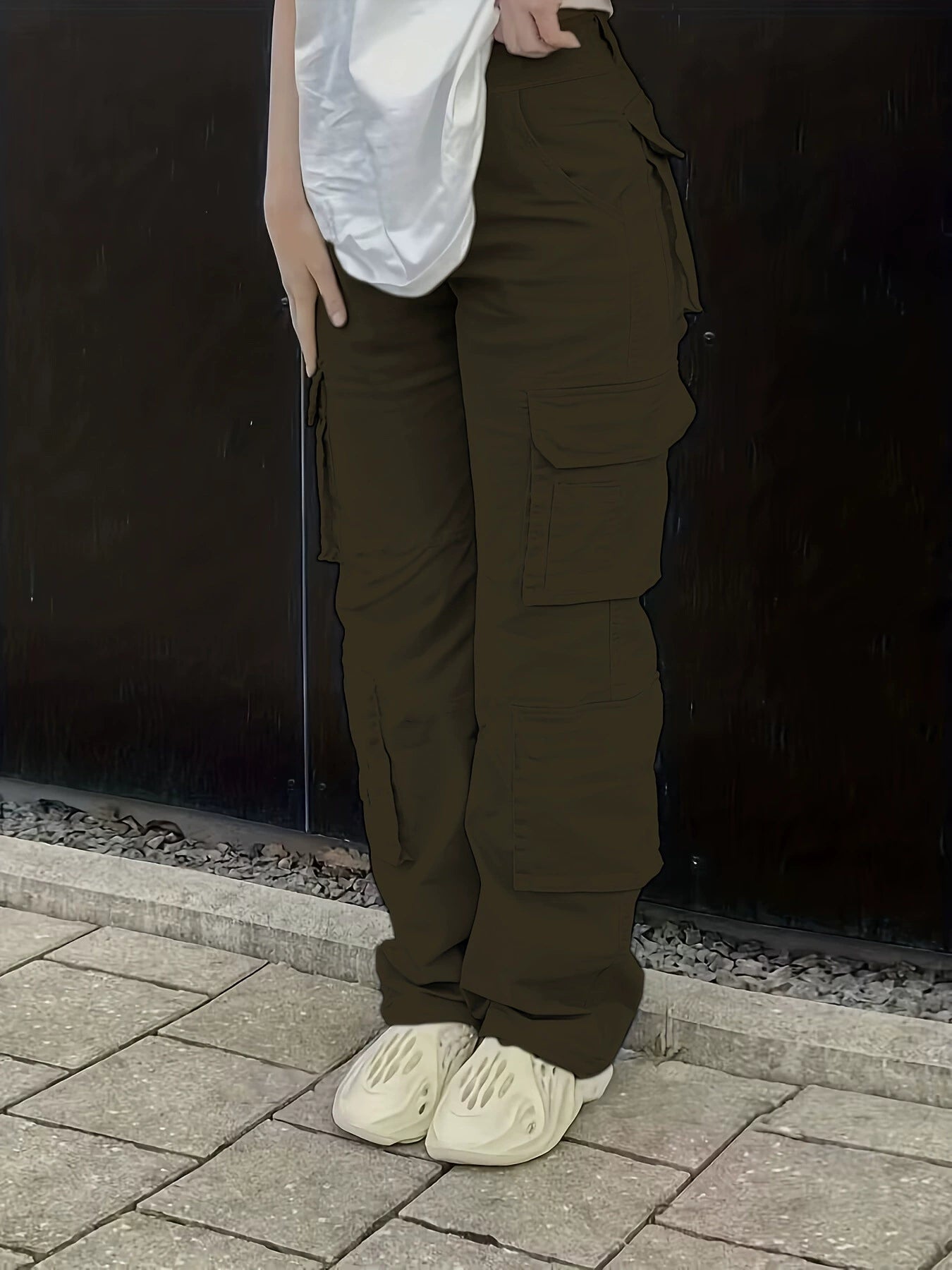Freena | Cargo Pocket Straight Leg Trousers