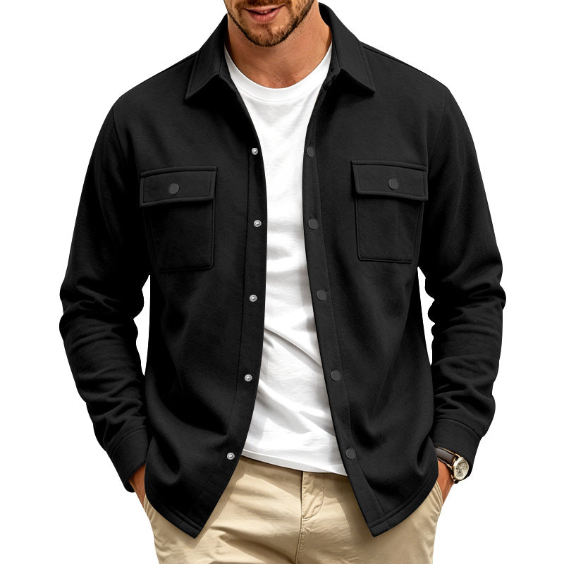 Trottier | Shirt Jacket with Snap Front Pockets