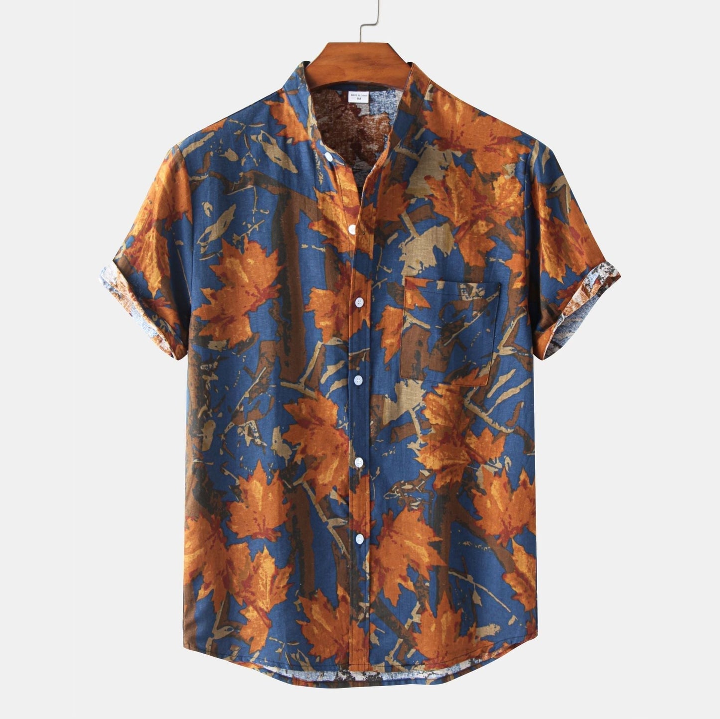 Lachlan | Short Sleeve Printed Button Front Shirt