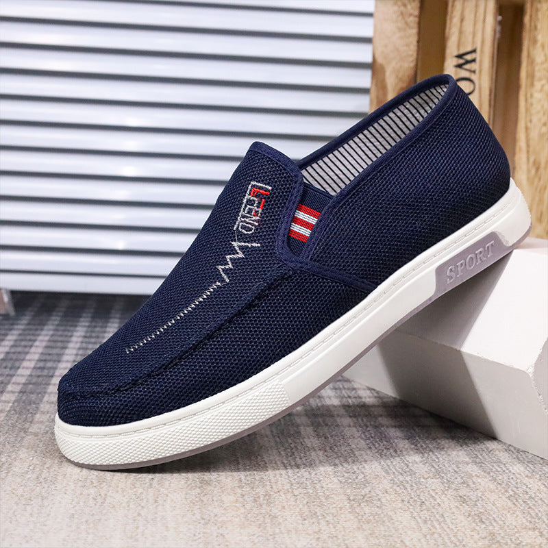 Jayne | Textured Slip-On Trainers with Contrast Sole