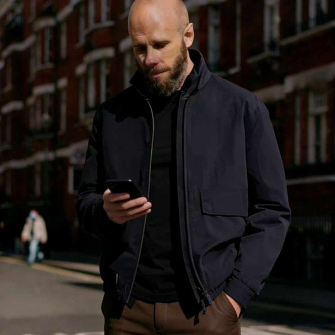 Darryl | Jacket with Pointed Collar and Zip Front