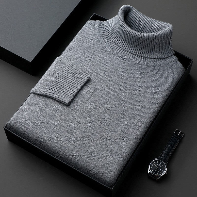 Jelmer | Turtleneck Long Sleeve Knitted Sweater
