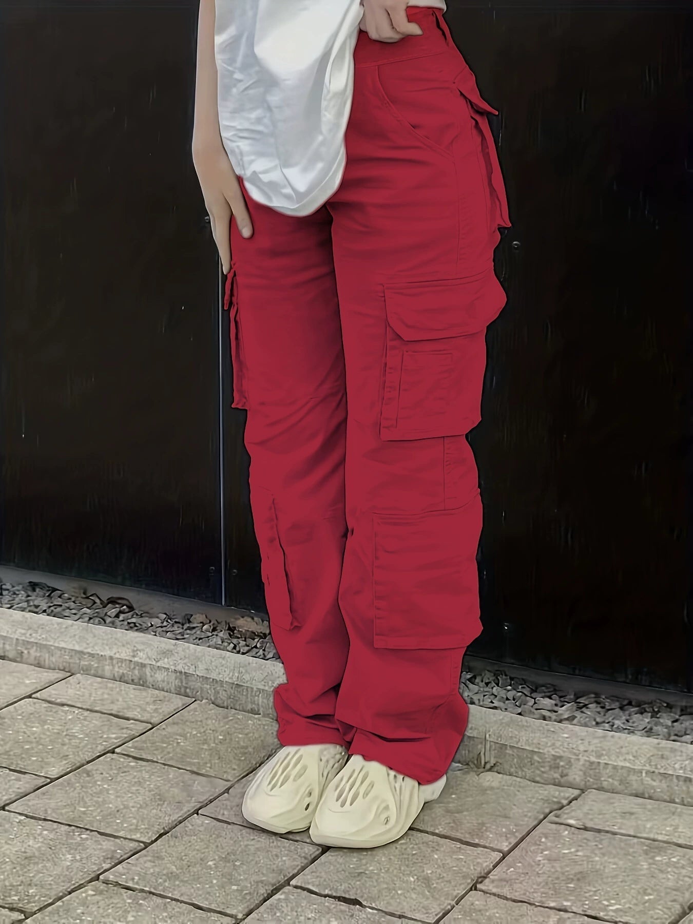 Freena | Cargo Pocket Straight Leg Trousers