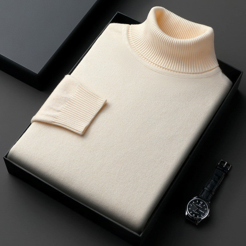 Jelmer | Turtleneck Long Sleeve Knitted Sweater
