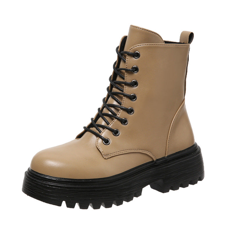 Angela | Lace-Up Ankle Boots with Chunky Soles