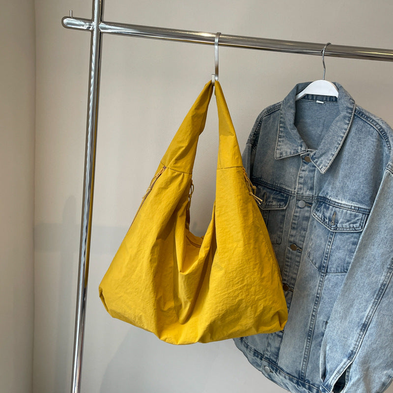 Marilla | Oversized Nylon Shoulder Hobo Bag