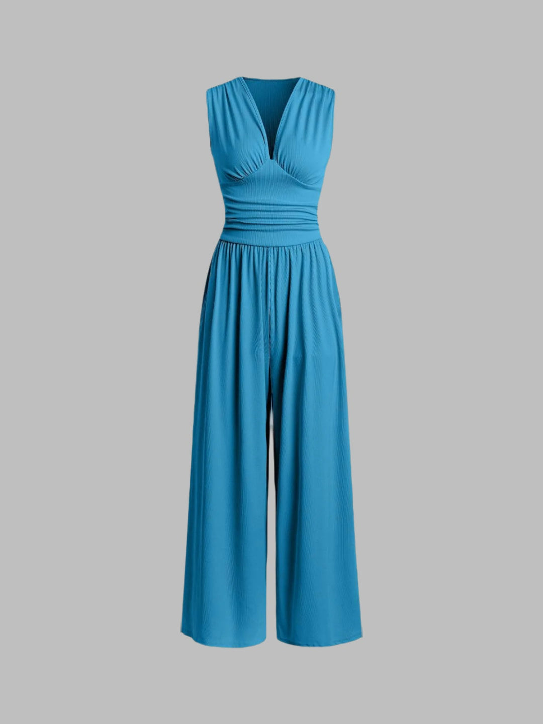 Donna | Jumpsuit Sleeveless V Neck Wide Leg