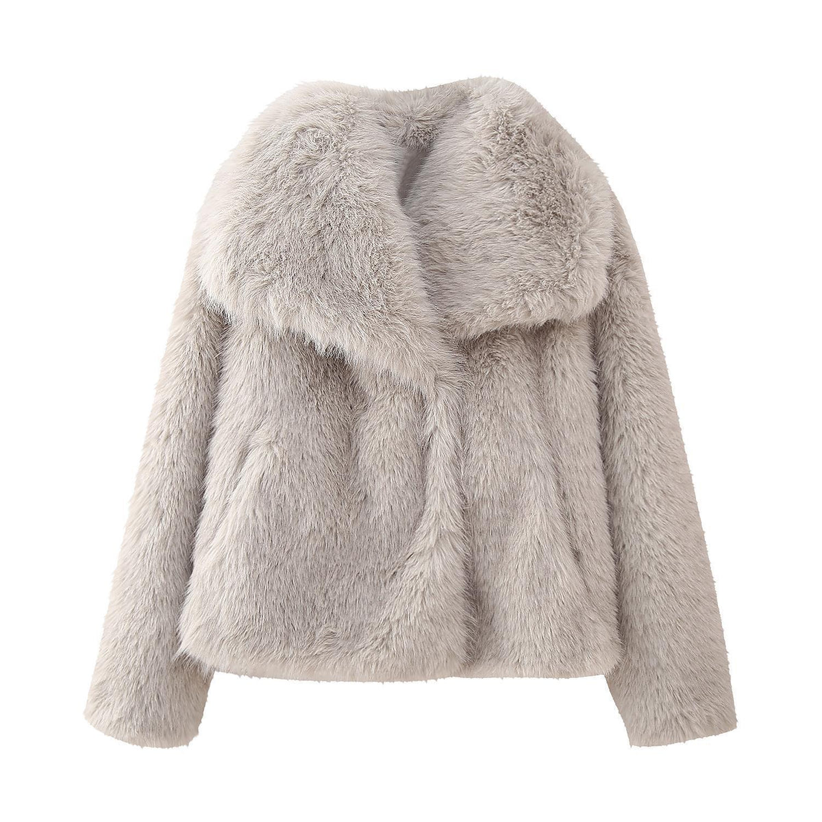 Nicky | Cropped Jacket with Plush Collar