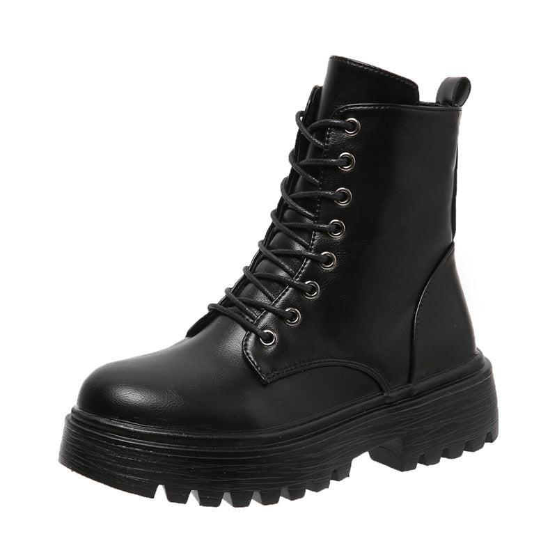 Angela | Lace-Up Ankle Boots with Chunky Soles