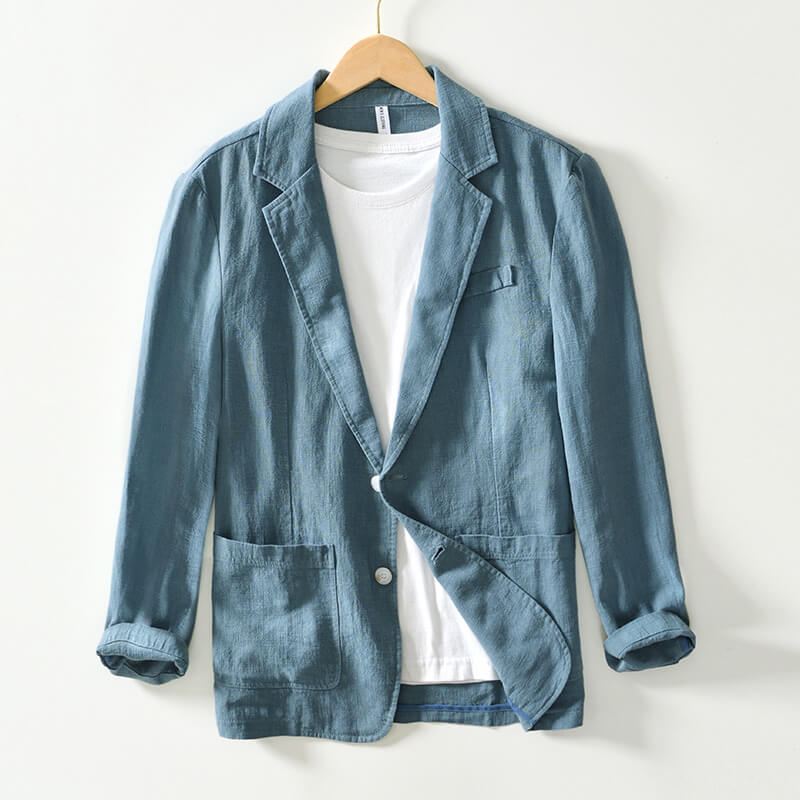 Federico  | Linen Blazer Pocket Jacket