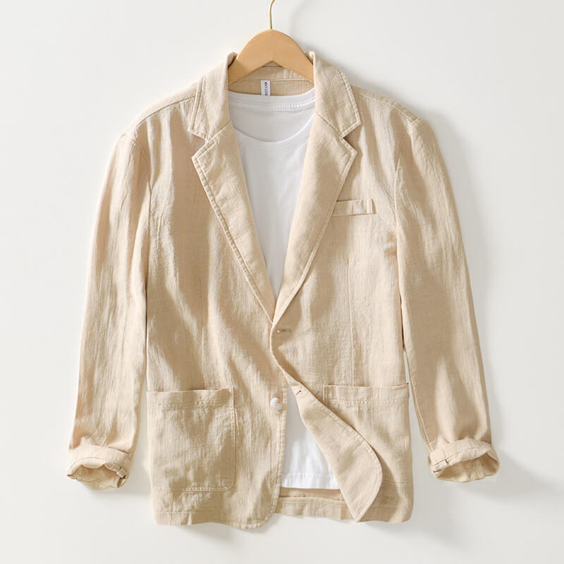 Federico  | Linen Blazer Pocket Jacket