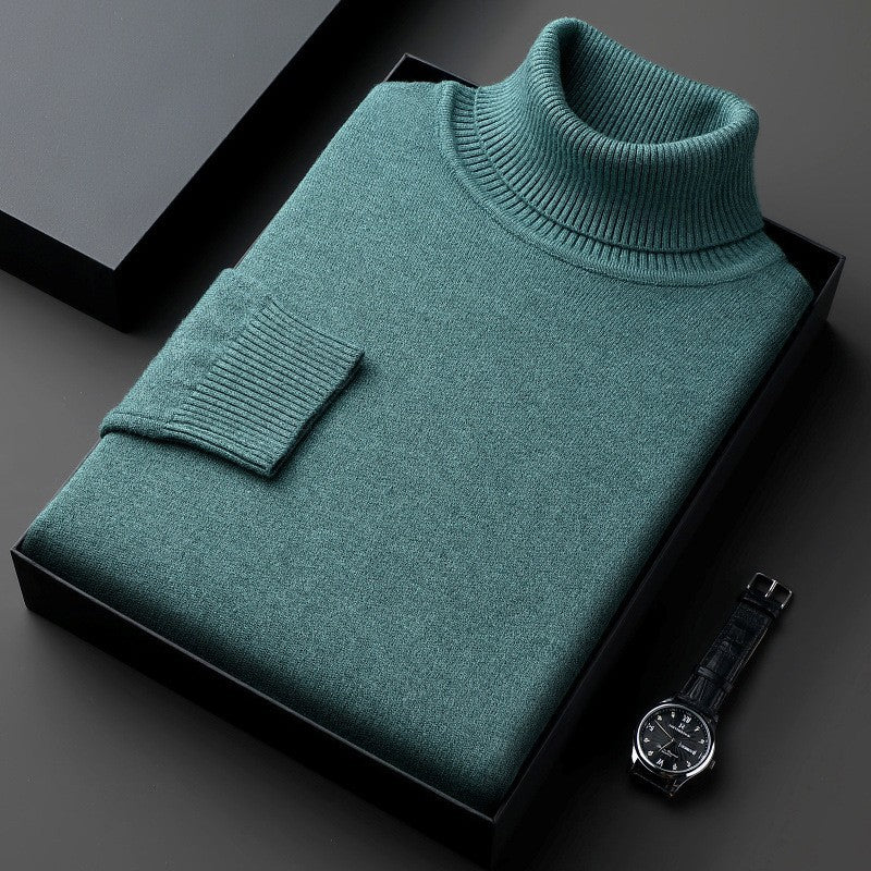 Jelmer | Turtleneck Long Sleeve Knitted Sweater