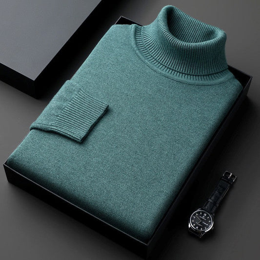 Jelmer | Turtleneck Long Sleeve Knitted Sweater