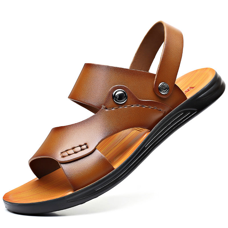 Bryon | Double Strap Mens Slide Sandals