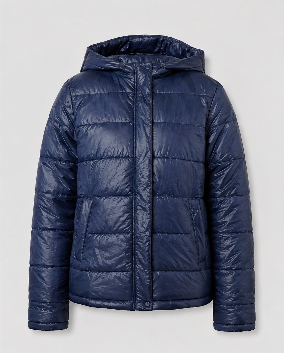 Alexis | Hooded Puffer Jacket with Quilted Panels