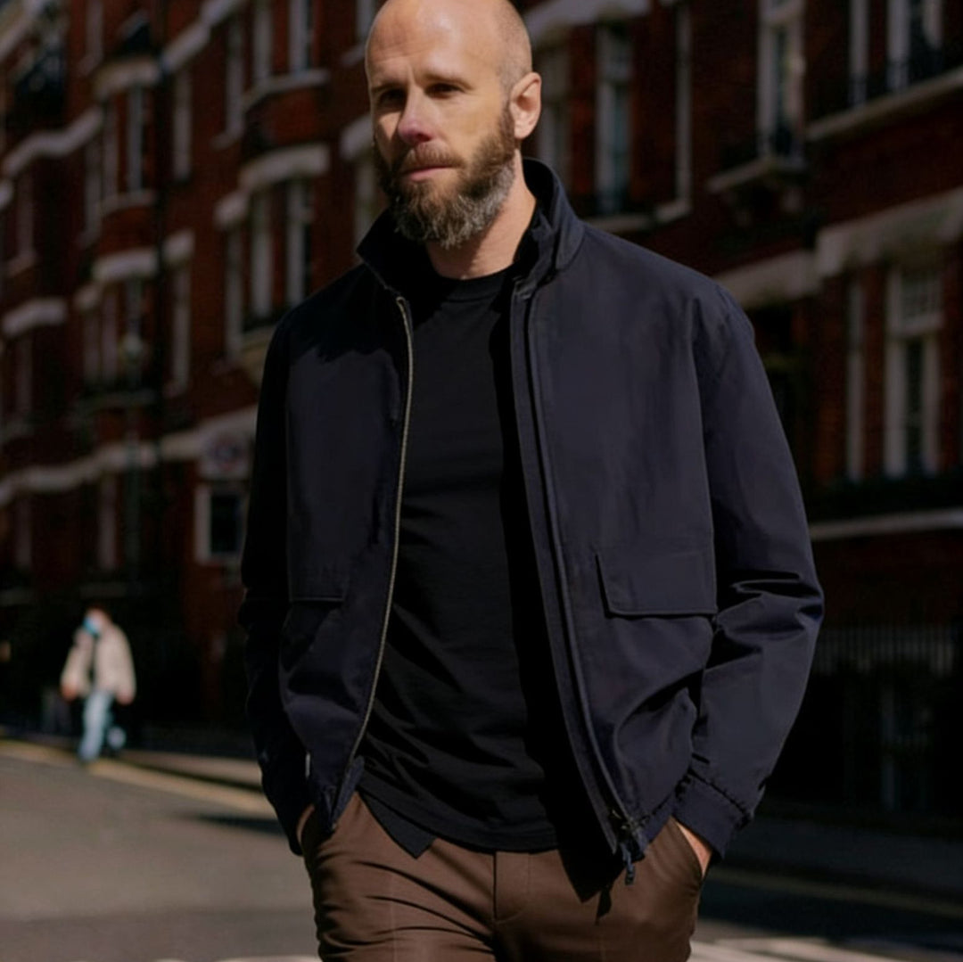 Darryl | Jacket with Pointed Collar and Zip Front