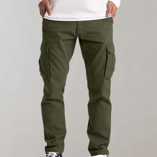 Hansjörg | Cargo Trousers Straight Leg Side Pocket