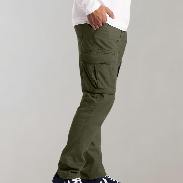 Hansjörg | Cargo Trousers Straight Leg Side Pocket