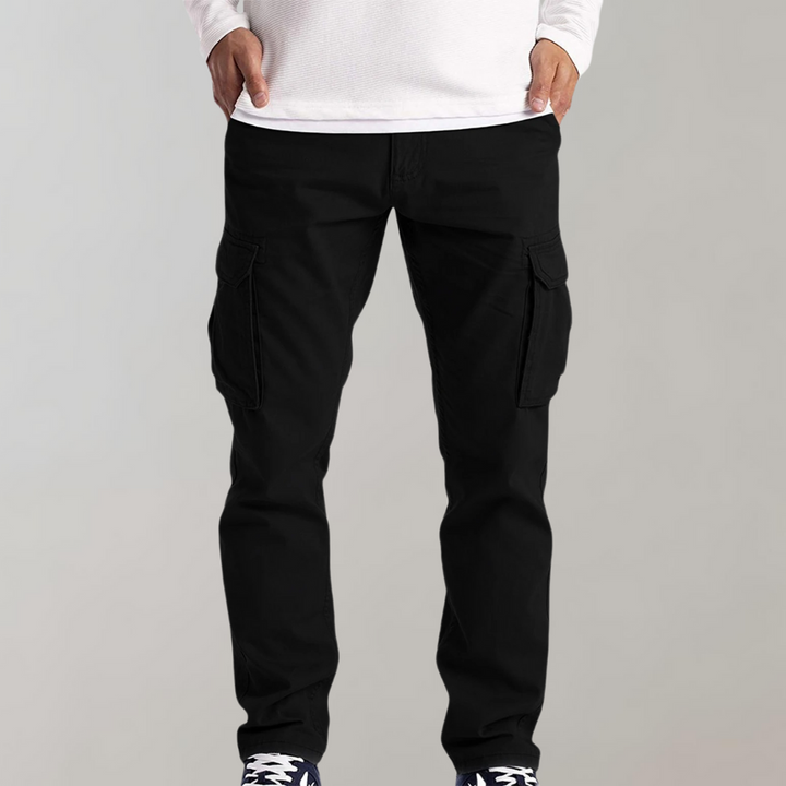 Hansjörg | Cargo Trousers Straight Leg Side Pocket