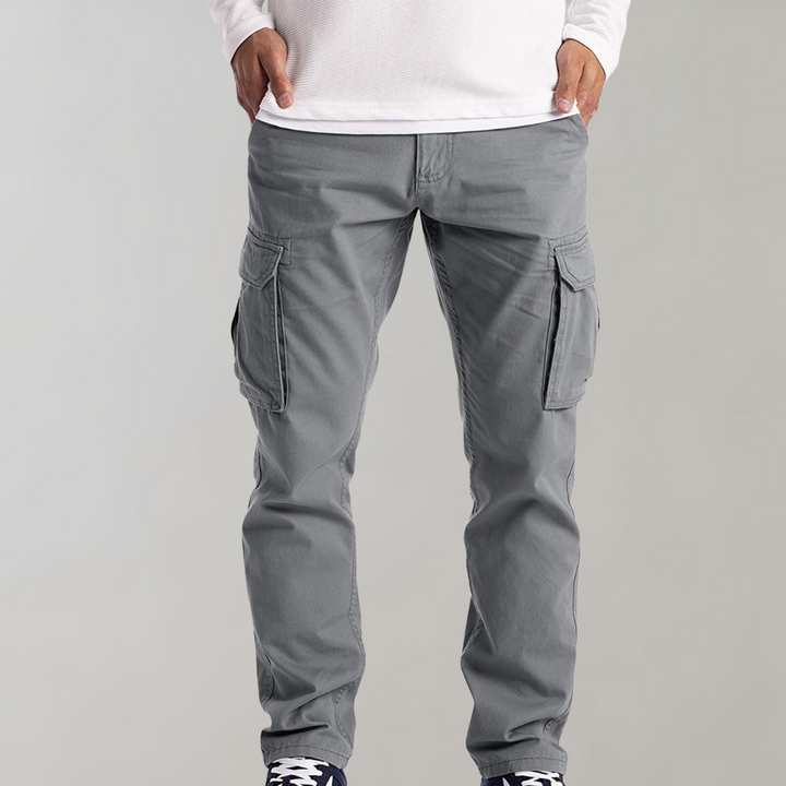Hansjörg | Cargo Trousers Straight Leg Side Pocket