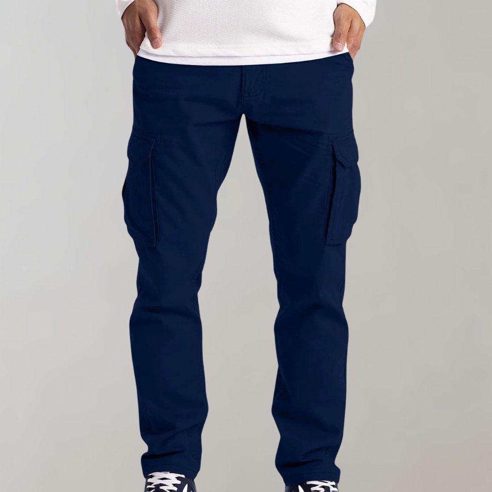 Wendell | Cargo Trousers with Flap Pockets
