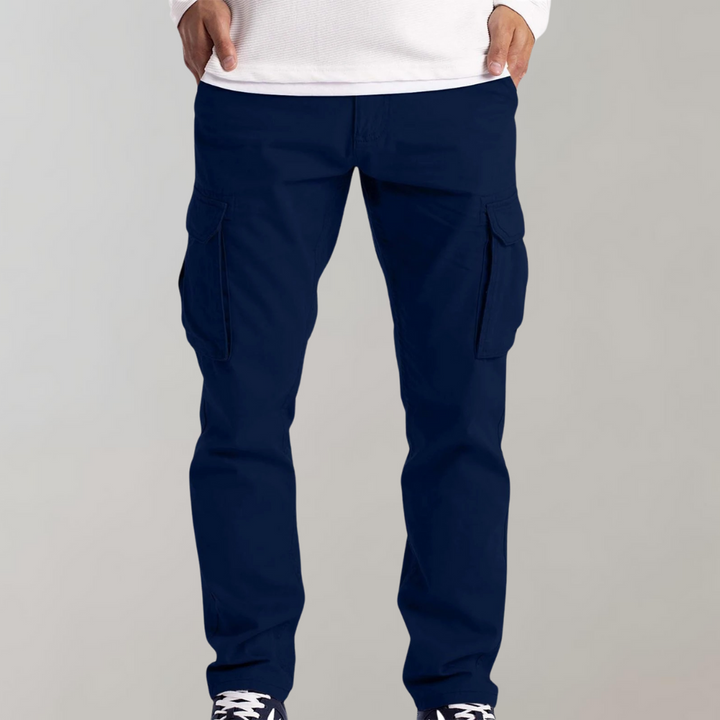 Hansjörg | Cargo Trousers Straight Leg Side Pocket