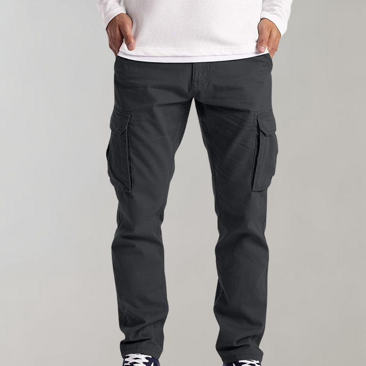 Hansjörg | Cargo Trousers Straight Leg Side Pocket