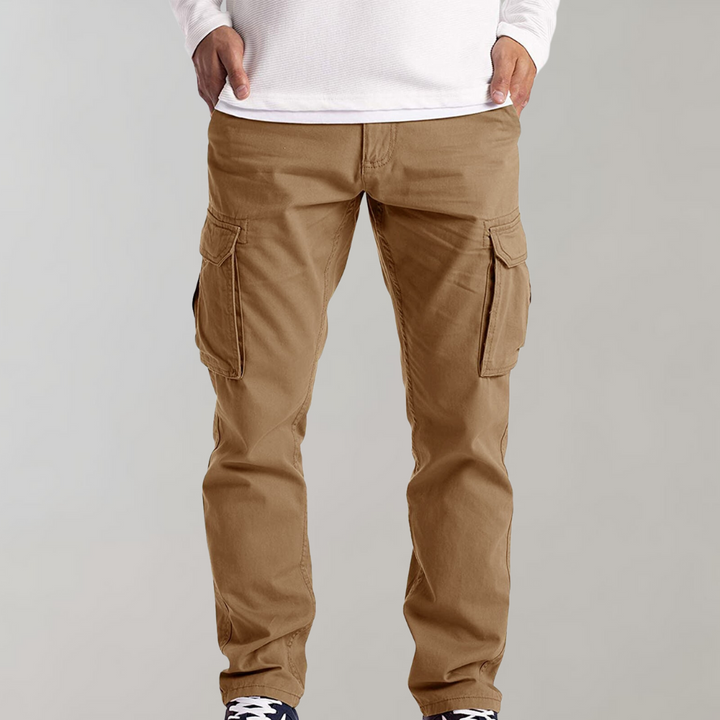 Hansjörg | Cargo Trousers Straight Leg Side Pocket
