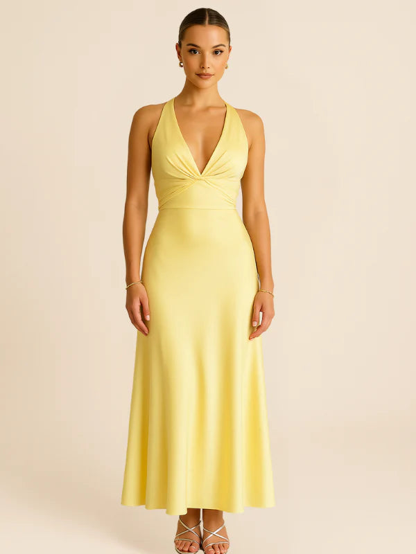 Fabiola | Sleeveless V-Neck Maxi Dress