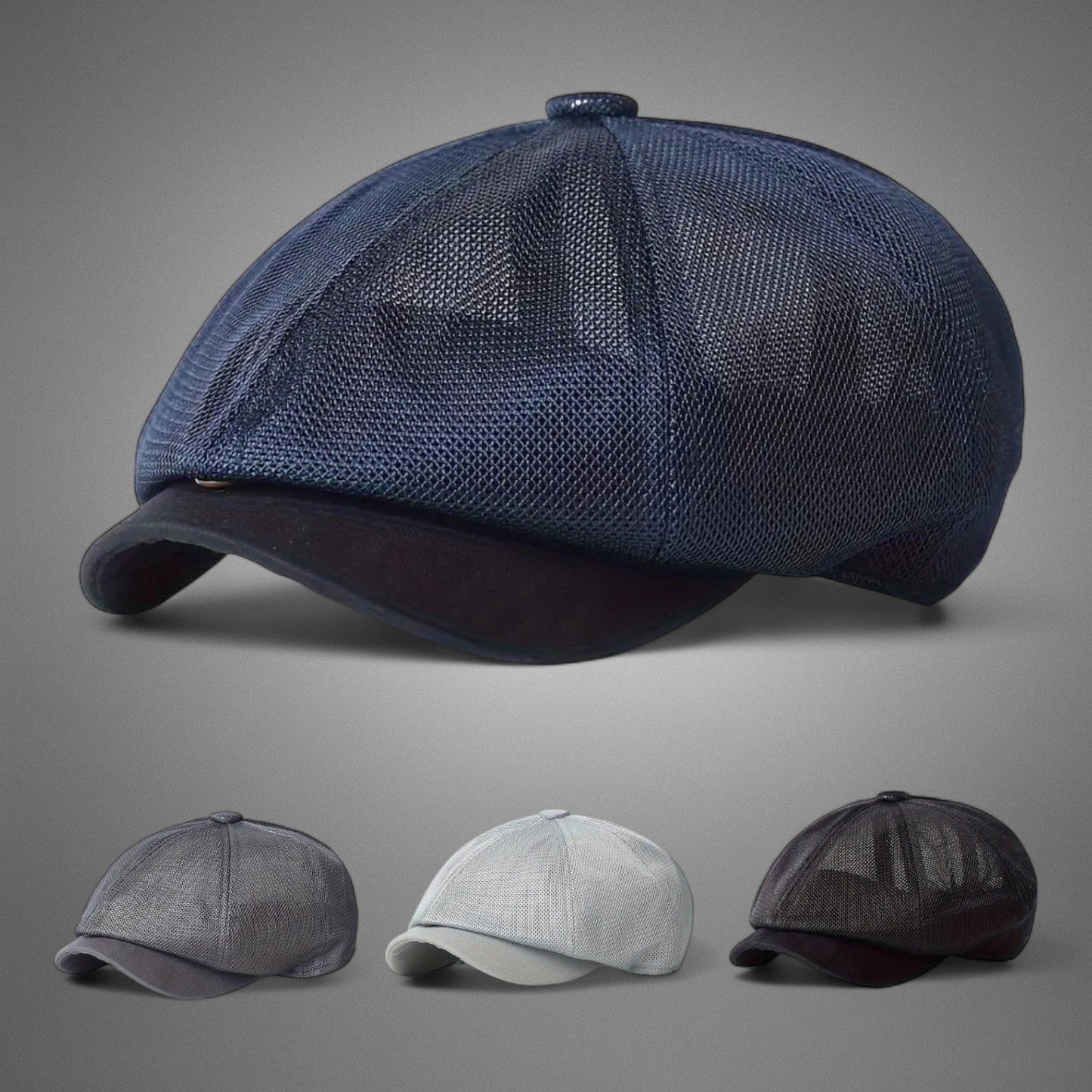 Zophiel | Light Grey Mesh Flat Cap