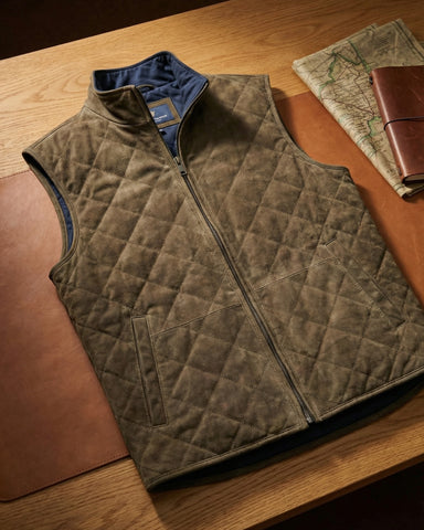 Paulinho - Quilted Zip Front Gilet Vest