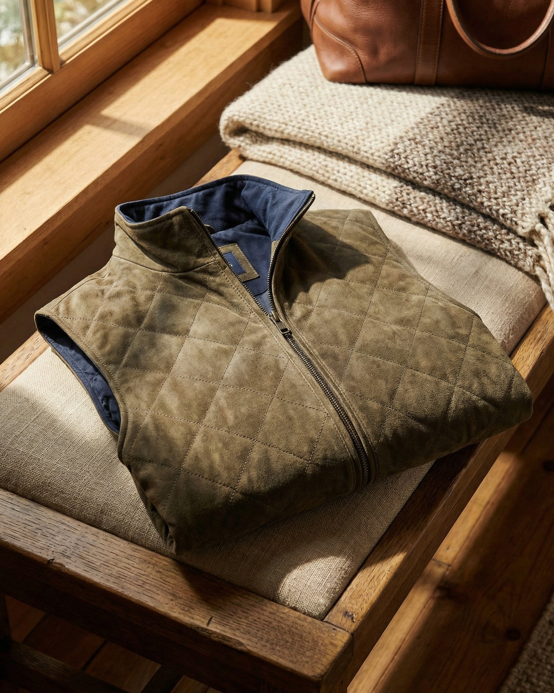 Paulinho - Quilted Zip Front Gilet Vest