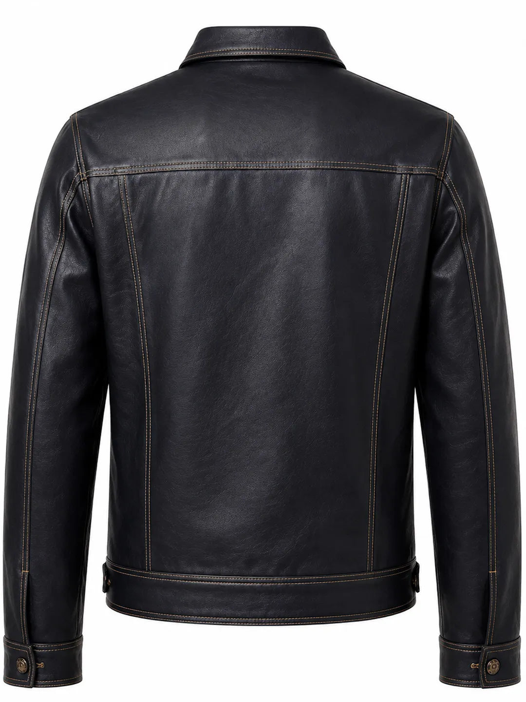 Alphonse | Trucker Jacket with Button Front and Stitching