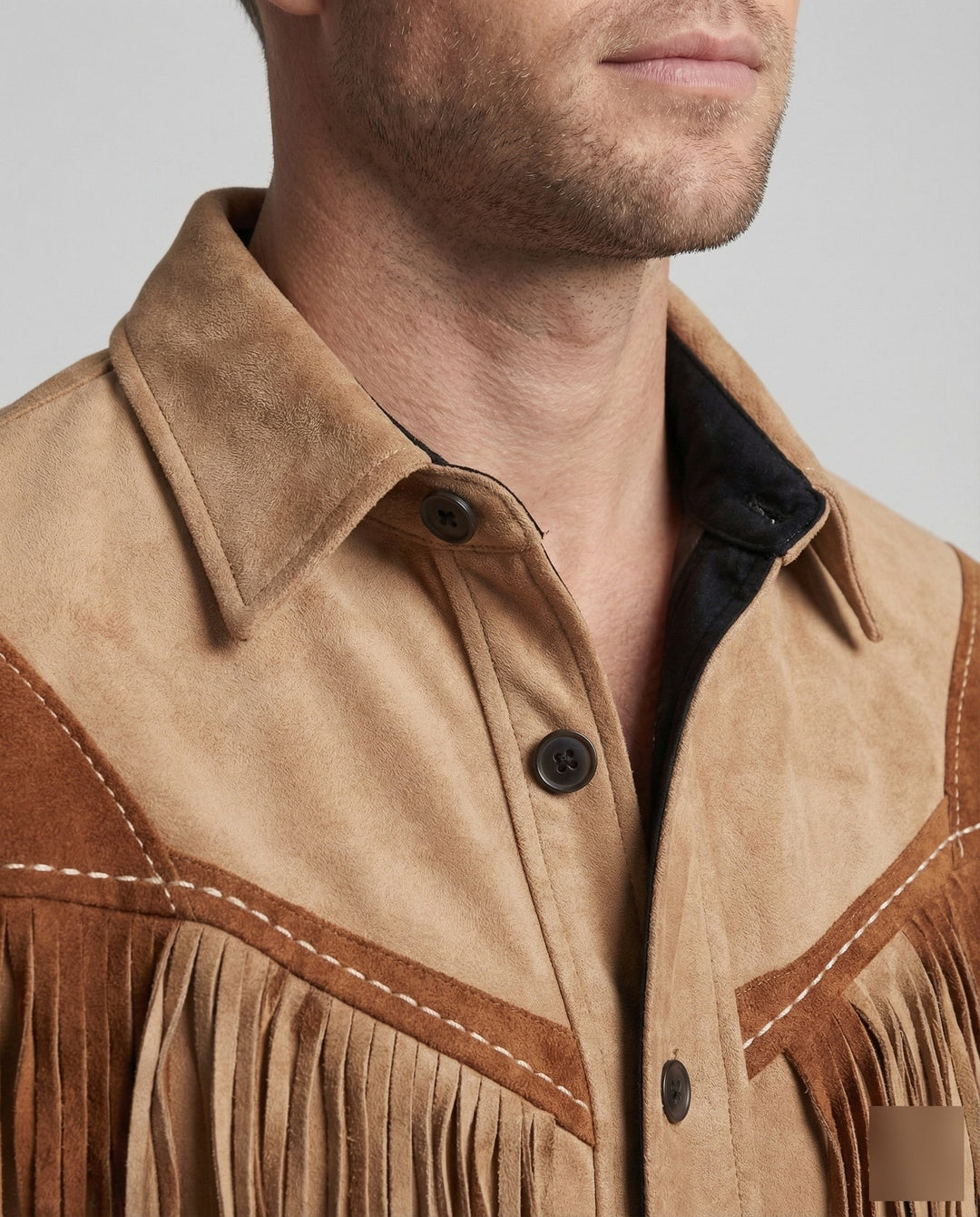 Alvaro | Western Style Jacket with Fringe Trim